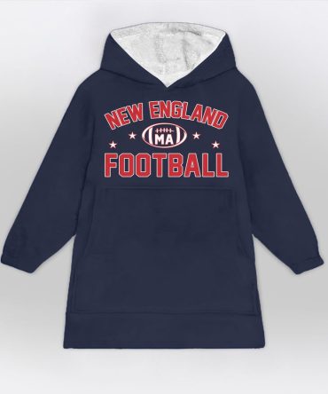 New England Football Blanket Hoodie