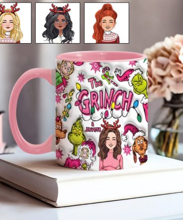 The Grinch & Me - Personalized Stole Christmas Accent Mug