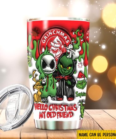 Hello Christmas My Old Friend - Personalized Stole Christmas Tumbler