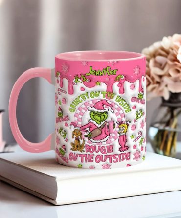 Grinch Pink Grinchy Green - Personalized Stole Christmas Blanket