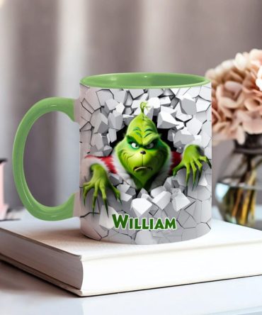Grinch Merry Grinchmas - Personalized Stole Christmas Accent Mug