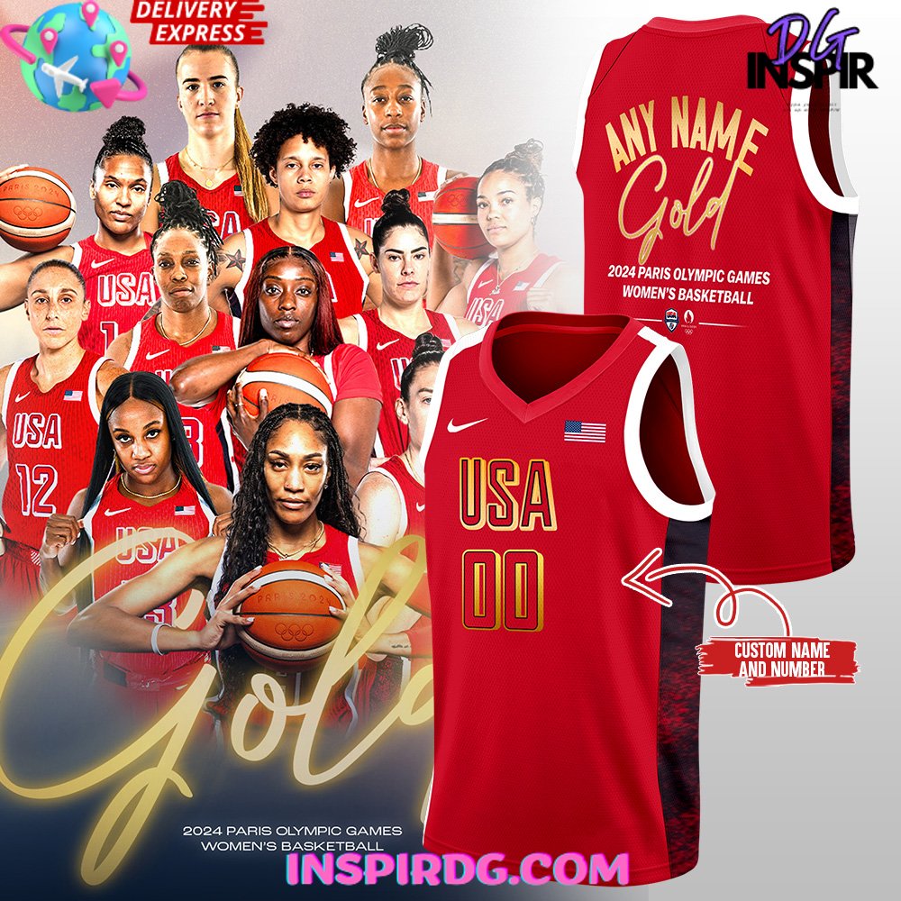 2024 Paris Olympic Games Women'S Usa Basketball Jersey