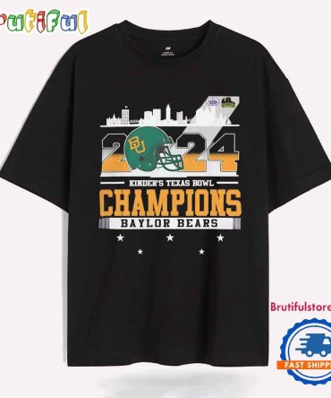 2024 Kinder’S Texas Bowl Champions Baylor Bears City Skyline T Shirt