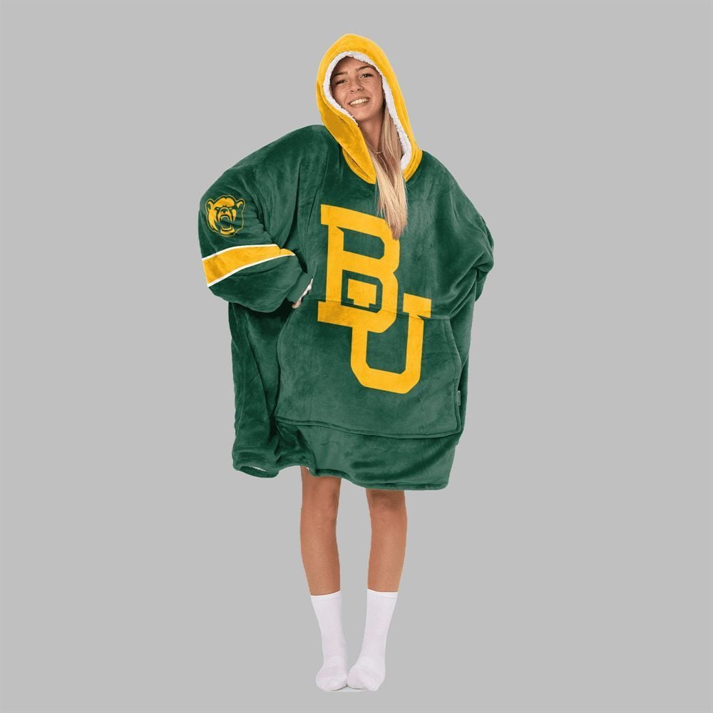 2025 Baylor 1 Baylor Football Blanket Hoodie - Image 2