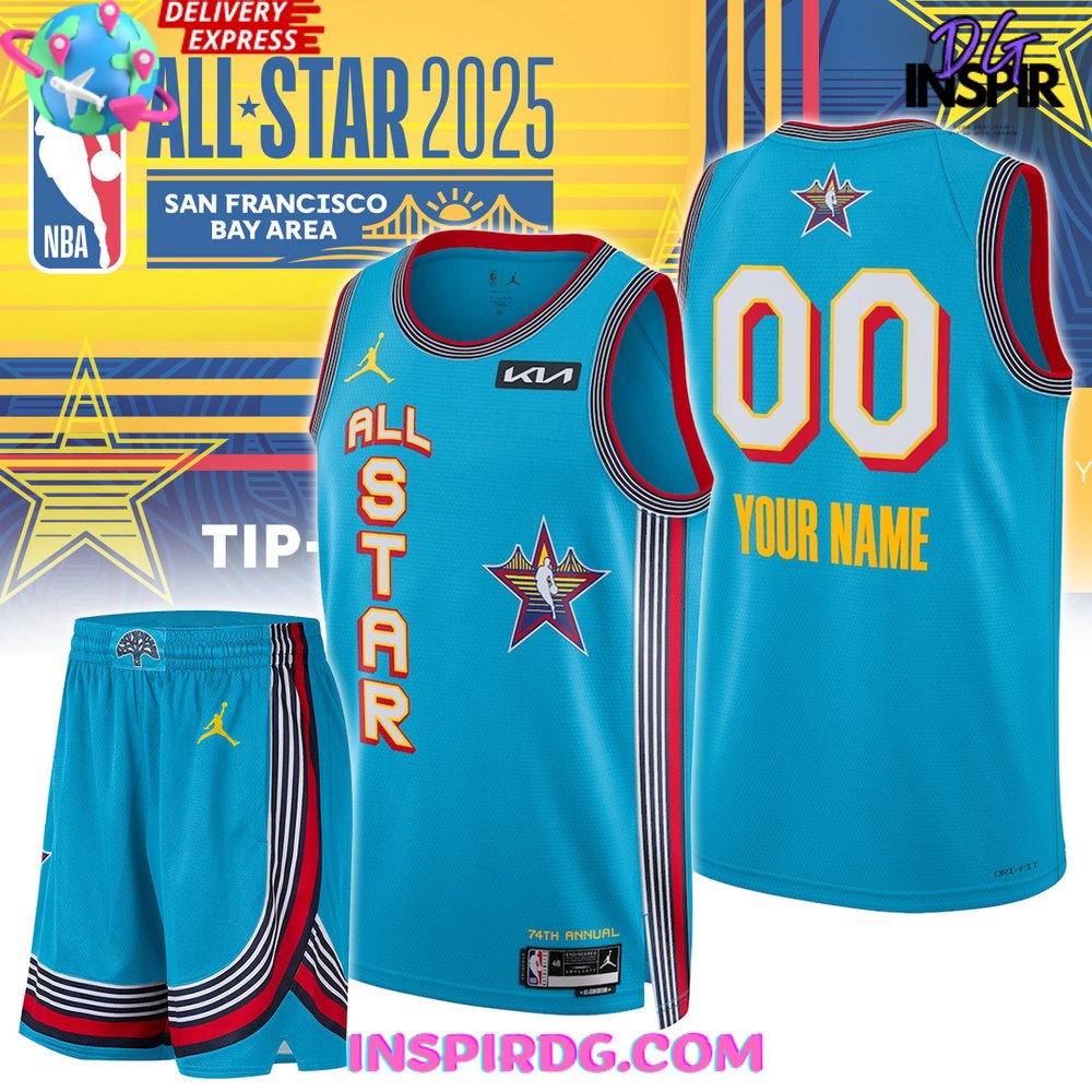 2025 Nba All-Star Game Uniforms Light Blue Jersey
