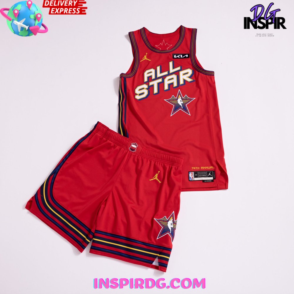 2025 Nba All-Star Game Uniforms Red Jersey - Image 2