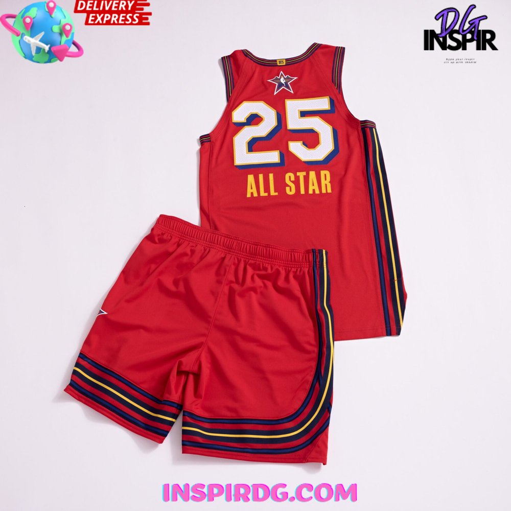 2025 Nba All-Star Game Uniforms Red Jersey - Image 3