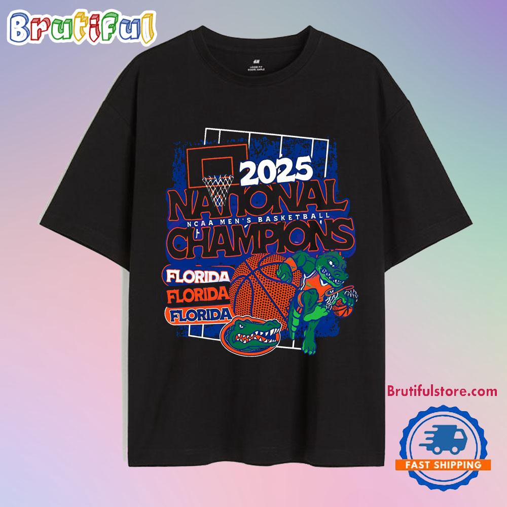 2025 National Champions Florida Basketball Logo Mascot T Shirt