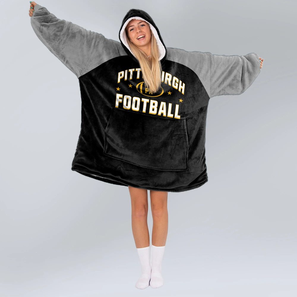 Pittsburgh Football Blanket Hoodie - Image 2