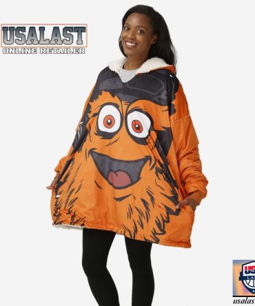 Personalized Philadelphia Flyers Mascot Blanket Hoodie Hoodie Blanket