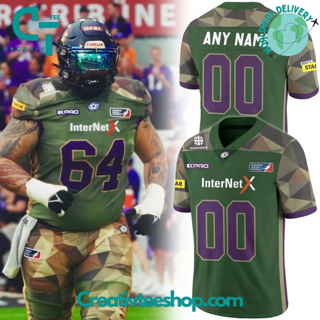 Frankfurt Galaxy Bundeswehr 2025 Personalized Football Jersey