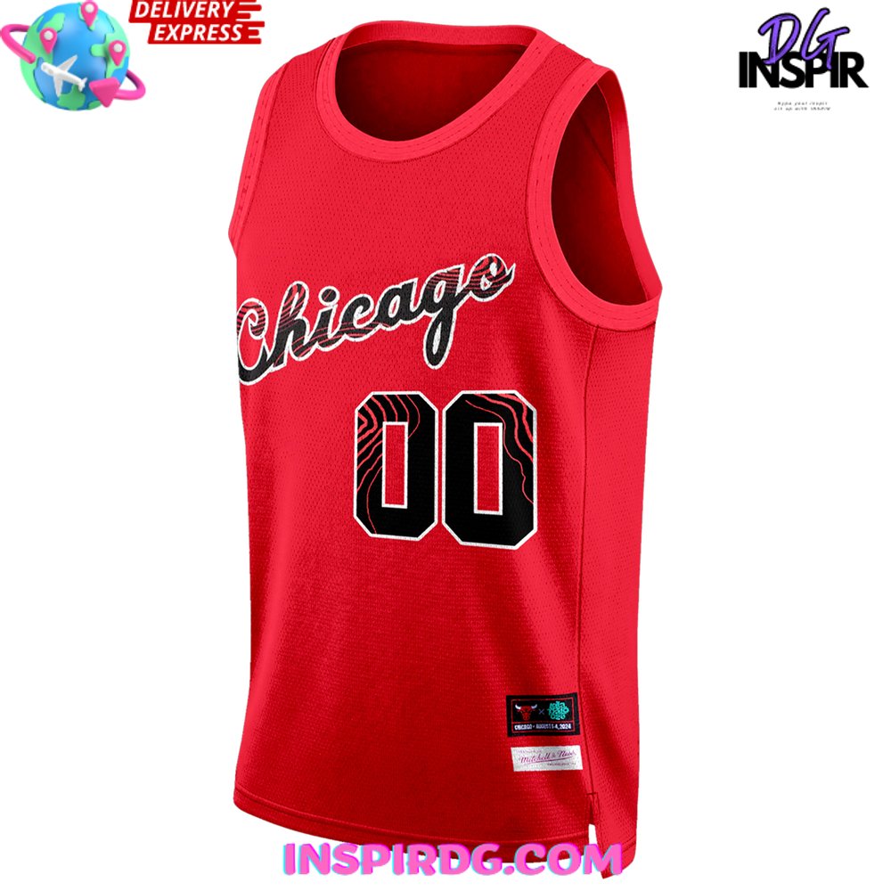 Chicago Bulls Lollapalooza 2024 Basketball Jersey - Image 2