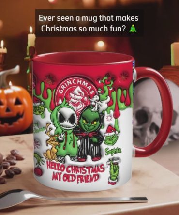 Hello Christmas My Old Friend - Personalized Stole Christmas Accent Mug