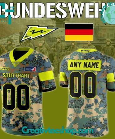 Stuttgart Surge Bundeswehr 2025 Personalized Football Jersey