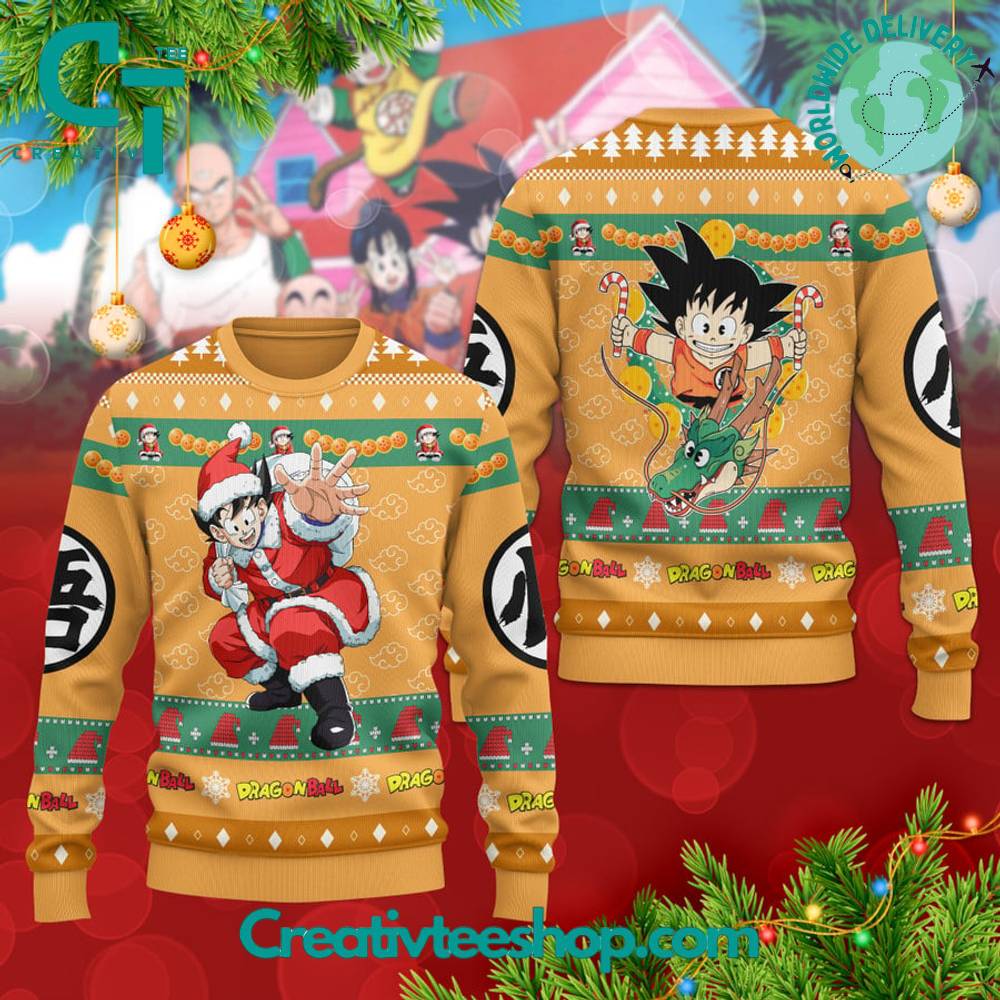 Dragon Ball Goku Ugly Christmas Sweater