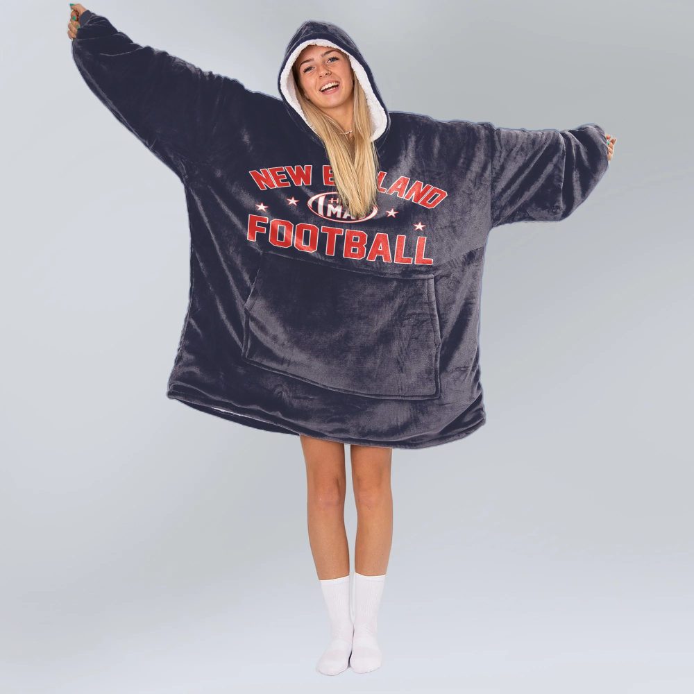 New England Football Blanket Hoodie - Image 2