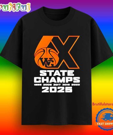 6X Wg Basketball State Champs 2025 T Shirt