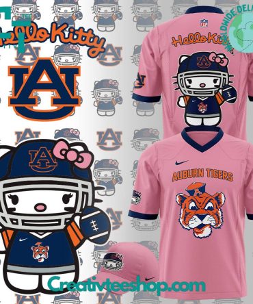 Auburn Tigers Football X Hello Kitty Pink Jersey
