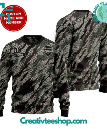 Arsenal Special Camo Design Personalized Sweater