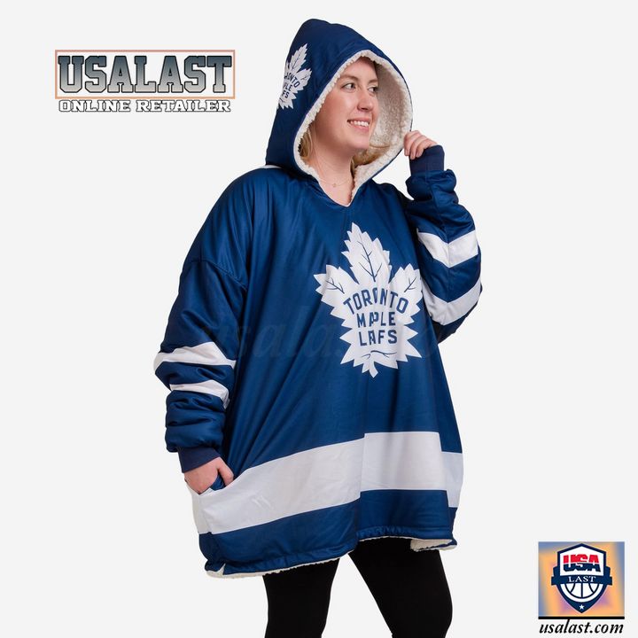 Toronto Maple Leafs Nhl Fleece Hoodie Blanket