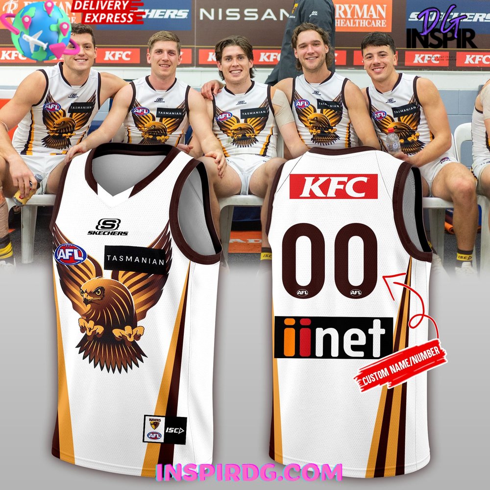 Afl Hawthorn Hawks Football 2024 Isc Retro Guernsey Jersey