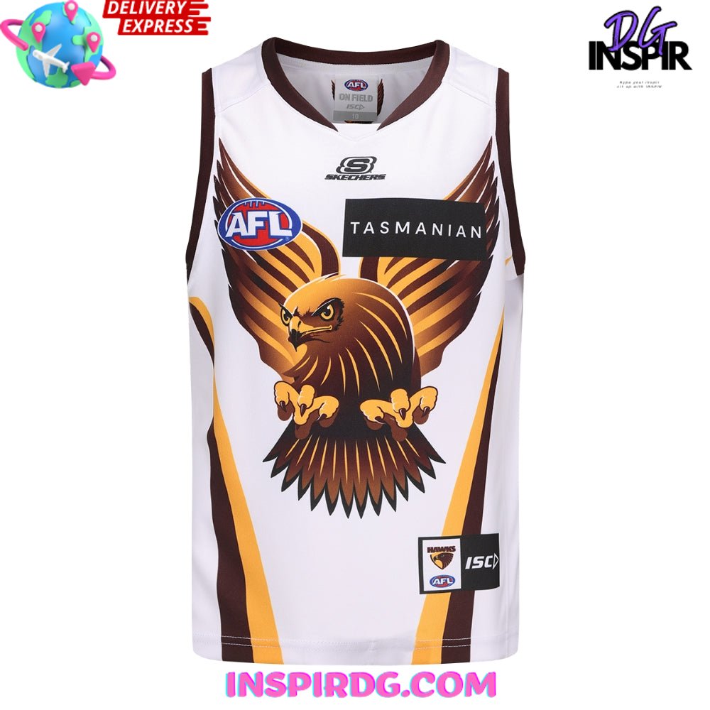 Afl Hawthorn Hawks Football 2024 Isc Retro Guernsey Jersey - Image 2