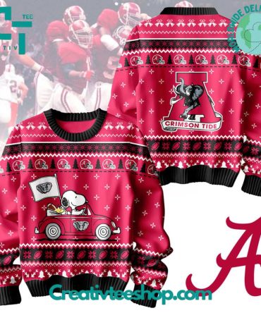 Alabama Crimson Tide Snoopy Ugly Sweater