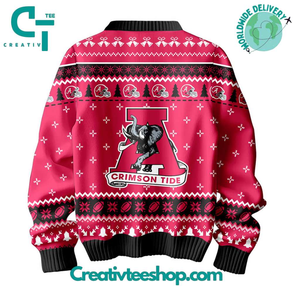Alabama Crimson Tide Snoopy Ugly Sweater - Image 3