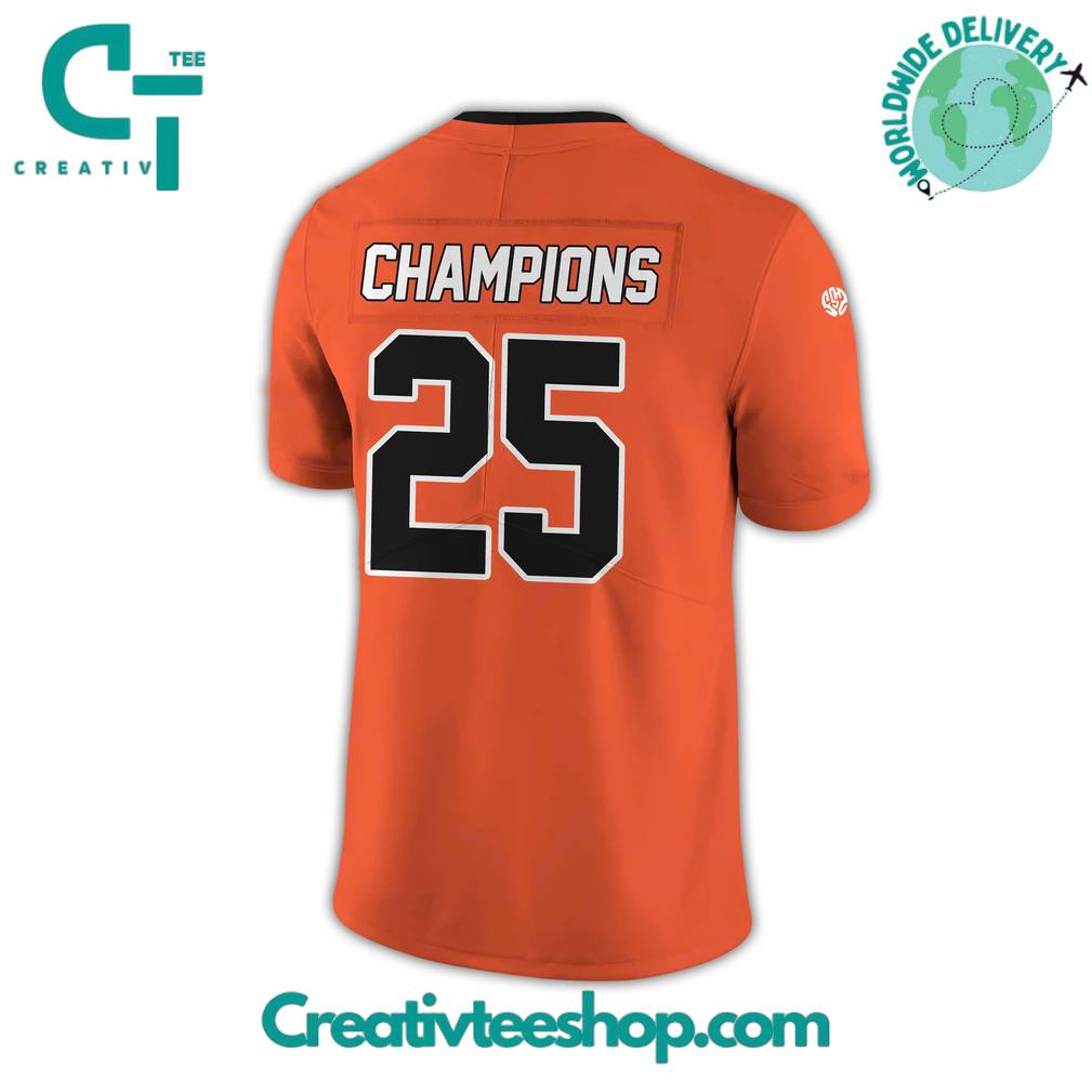 Albany Firebirds 2025 Arena Crown Champions Custom Football Jersey - Image 3