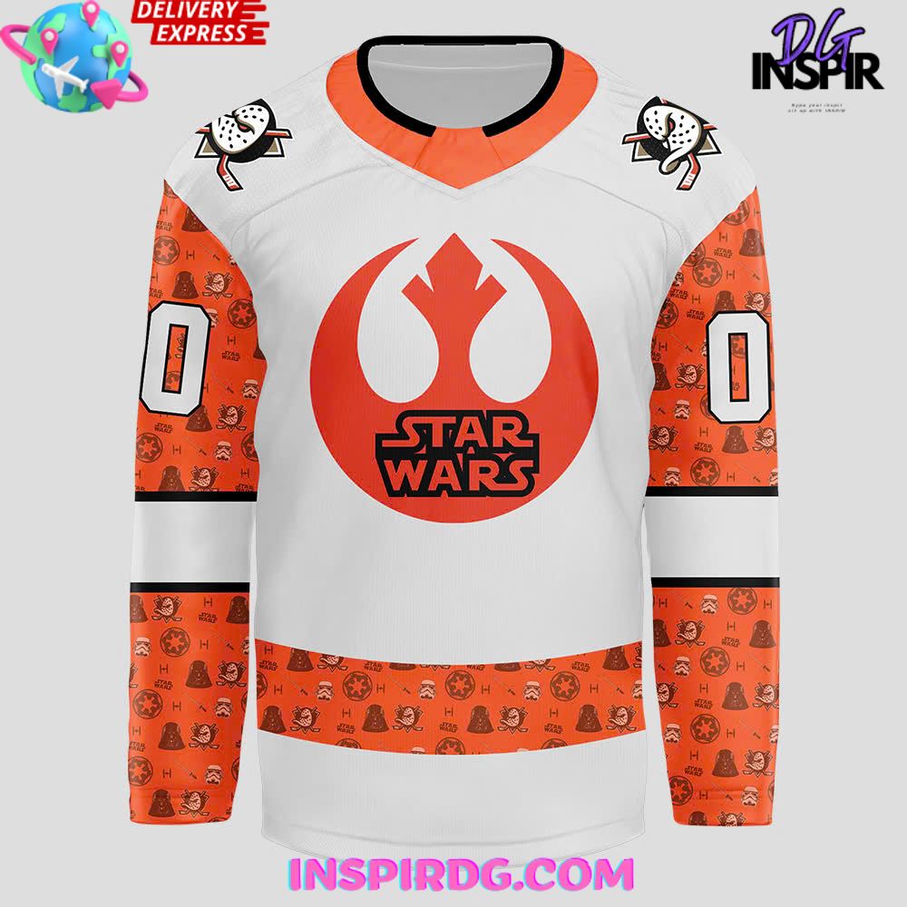 Anaheim Ducks X Star Wars Custom Hockey Jersey - Image 2
