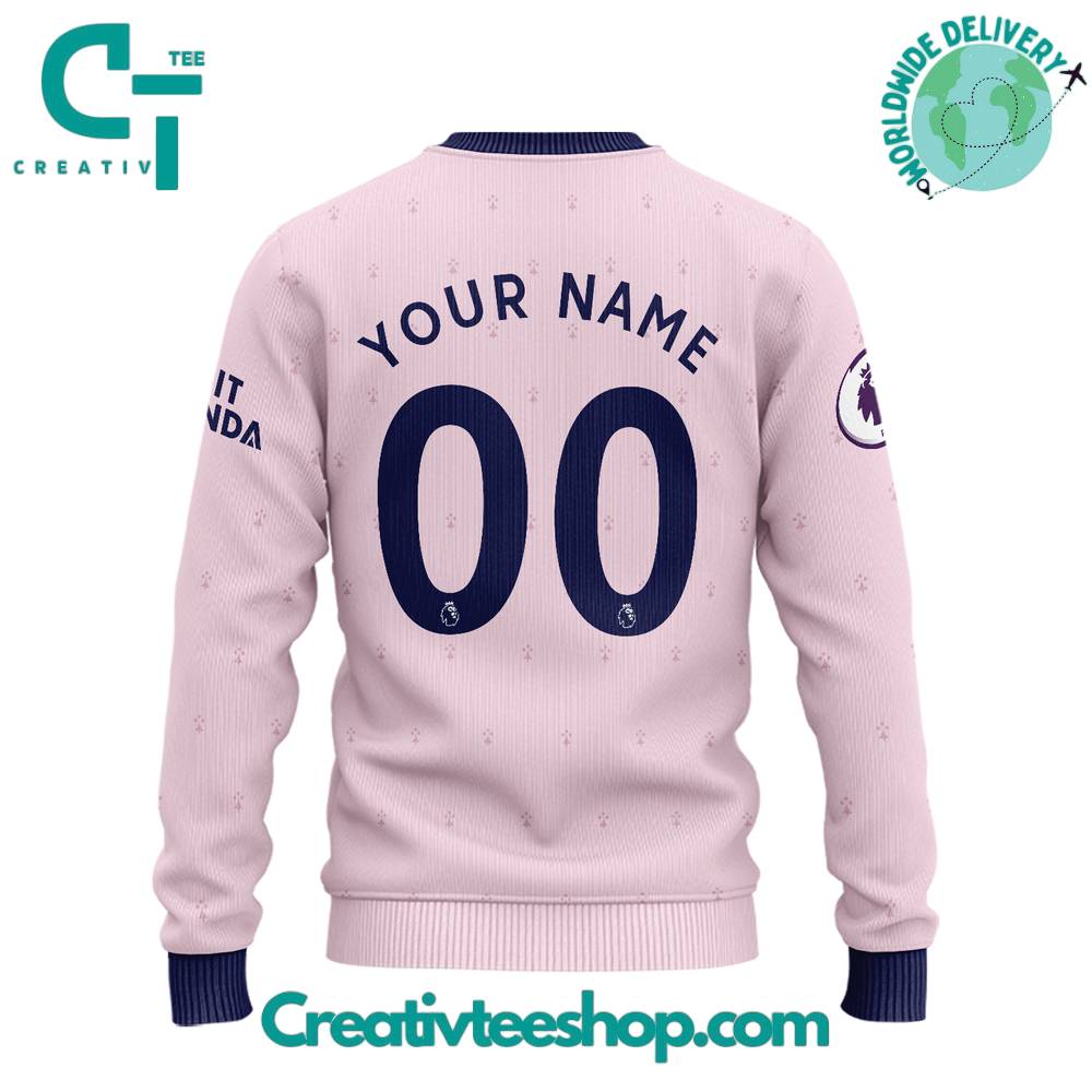 Arsenal Pink Kits Personalized Sweater - Image 3