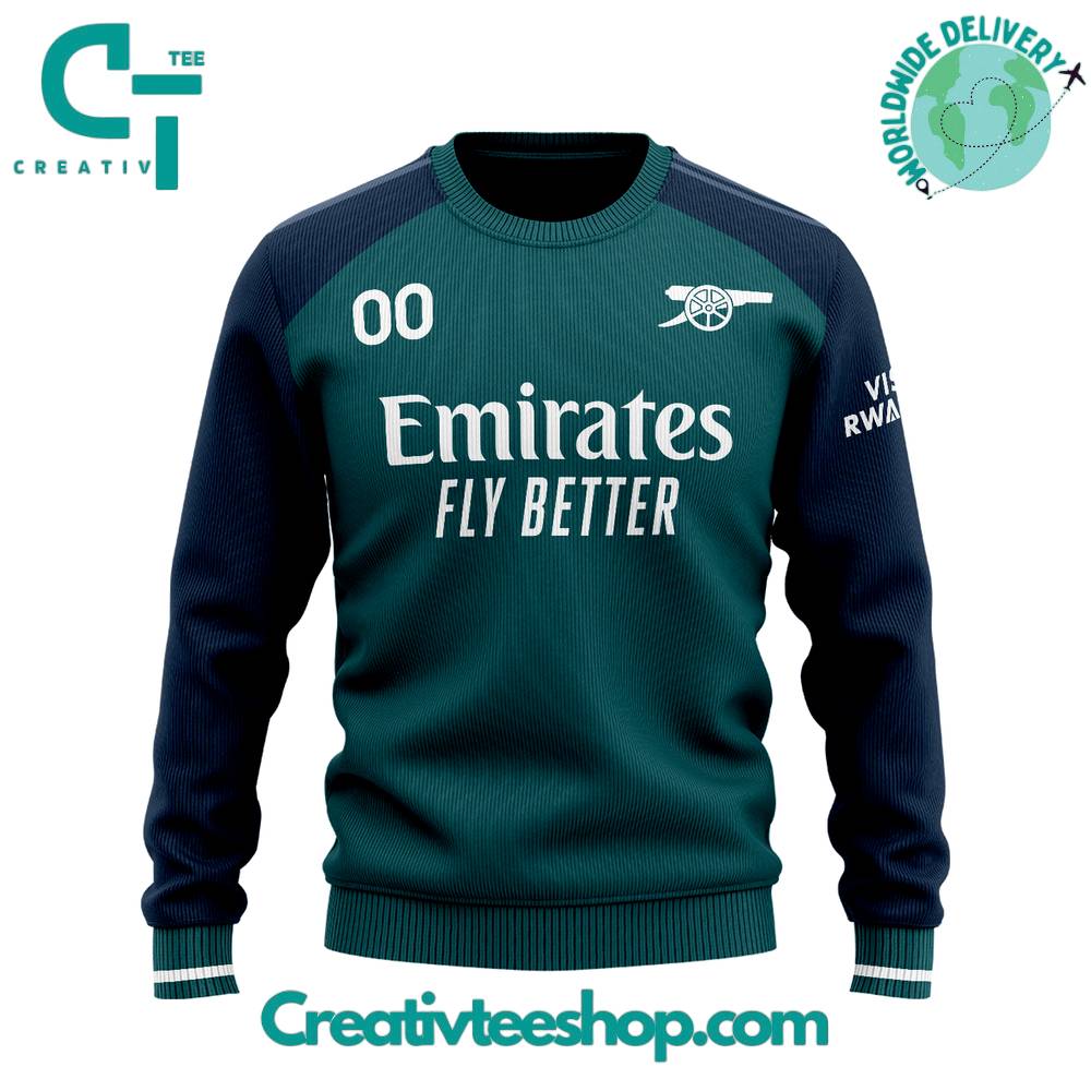 Arsenal Third Kits Personalized Sweater - Image 2