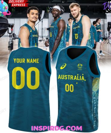 Australia Basketball Olympic Paris 2024 Jersey