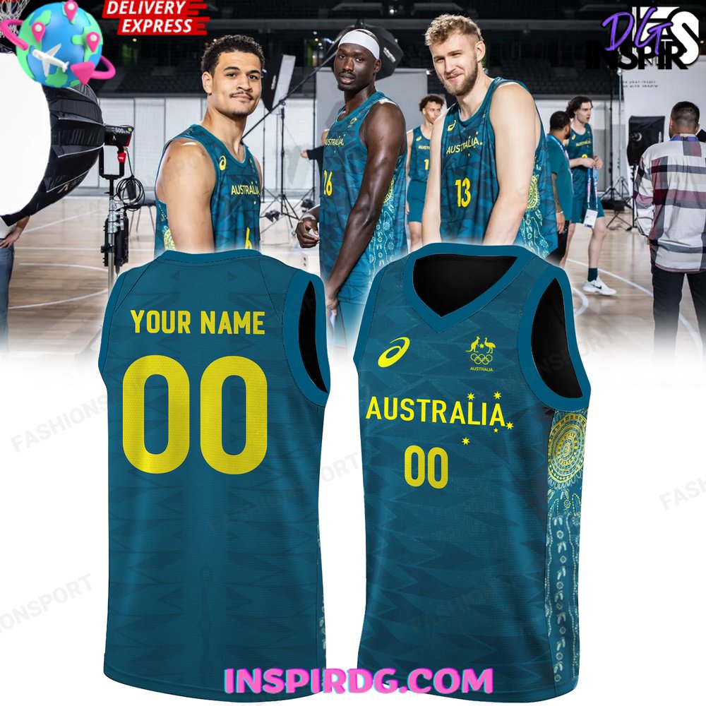 Australia Basketball Olympic Paris 2024 Jersey
