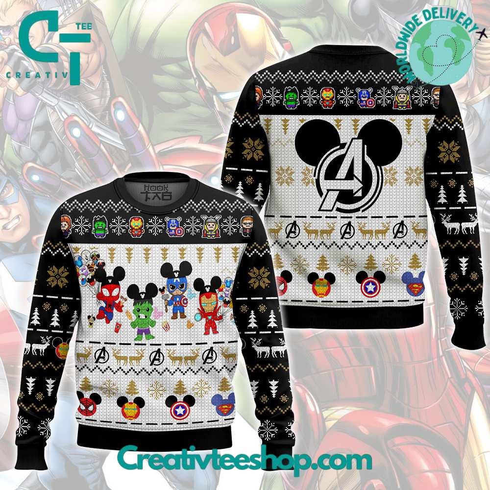 Avengers X Mickey Mouse Ugly Christmas Sweater