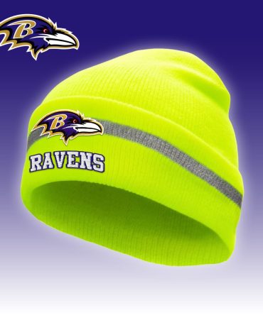 Baltimore Ravens , Premium Nfl Hi-Vis Safety Beanie Hat
