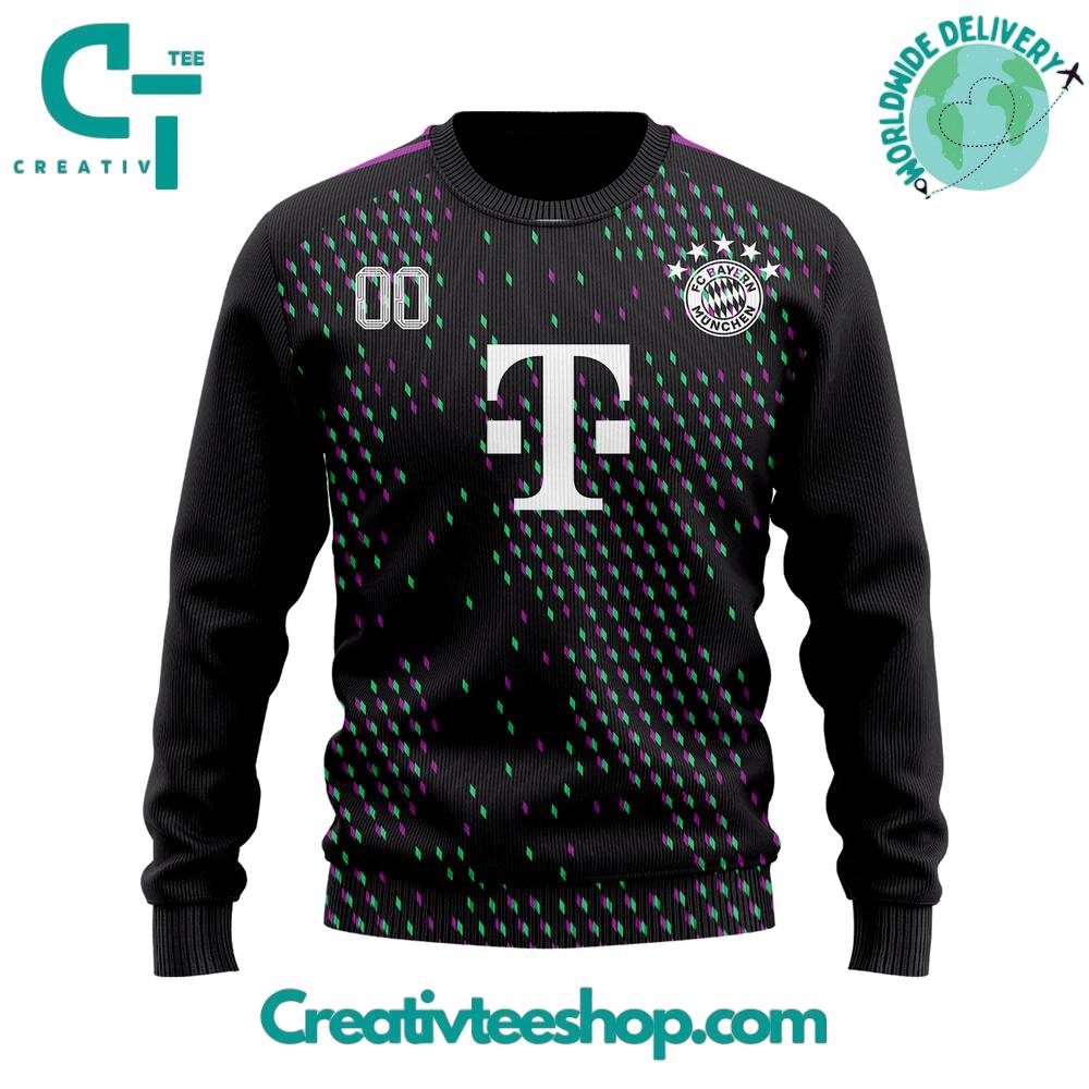 Bayern Munich Away Kits Personalized Sweater - Image 2