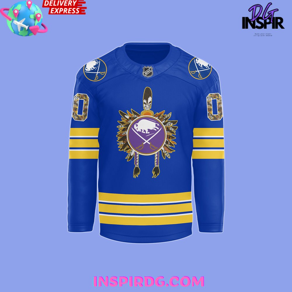 Buffalo Sabres Native American Heritage Night Special Hockey Jersey - Image 2