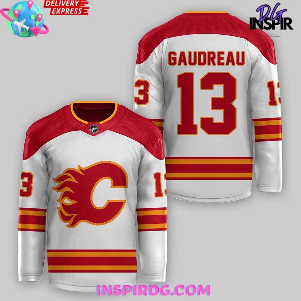 Calgary Flames 2024 White Hockey Jersey - Image 2