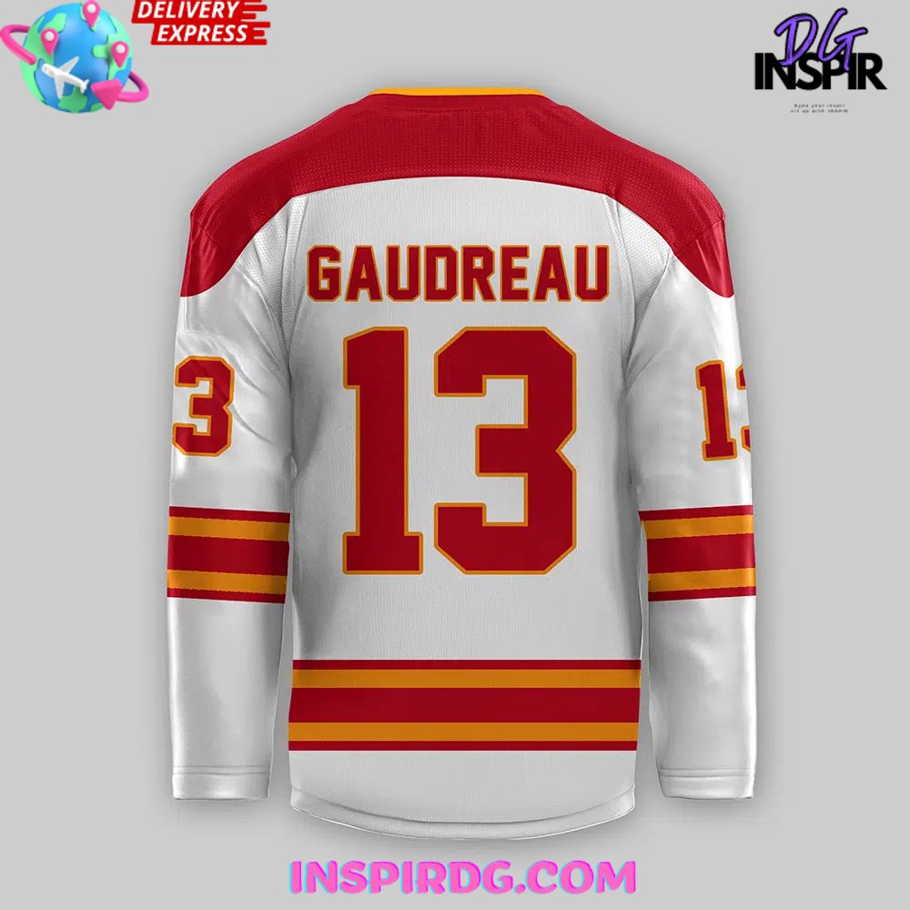 Calgary Flames 2024 White Hockey Jersey - Image 4
