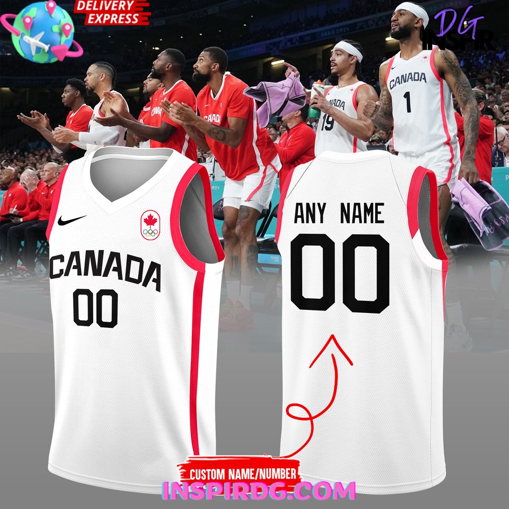 Canada Basketball Olympic Paris 2024 Jersey