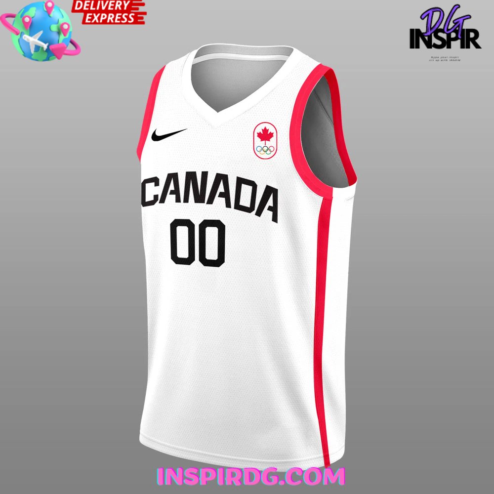 Canada Basketball Olympic Paris 2024 Jersey - Image 2
