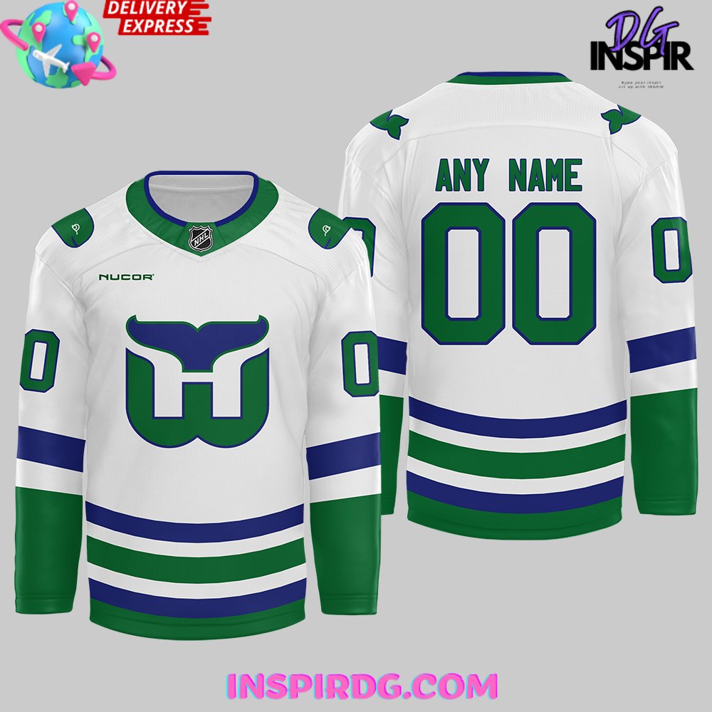 Carolina Hurricanes Hartford Whalers Hockey Jersey - Image 2