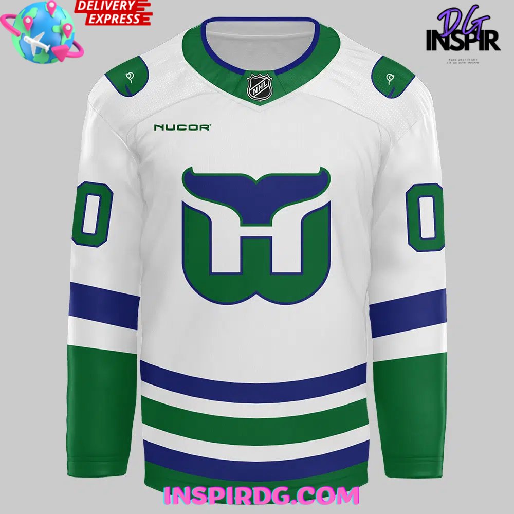 Carolina Hurricanes Hartford Whalers Hockey Jersey - Image 4