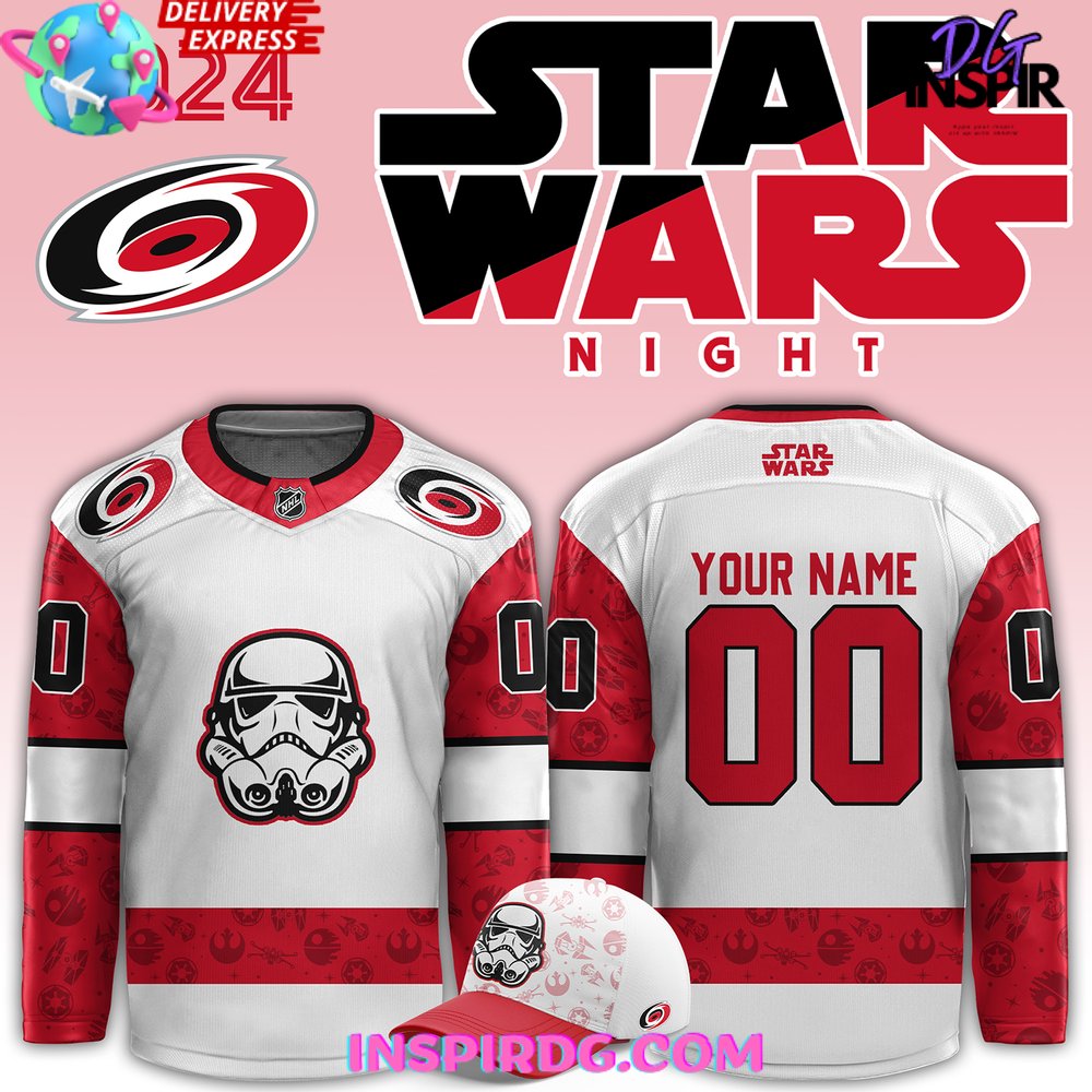 Carolina Hurricanes X Star Wars Night Custom Hockey Jersey
