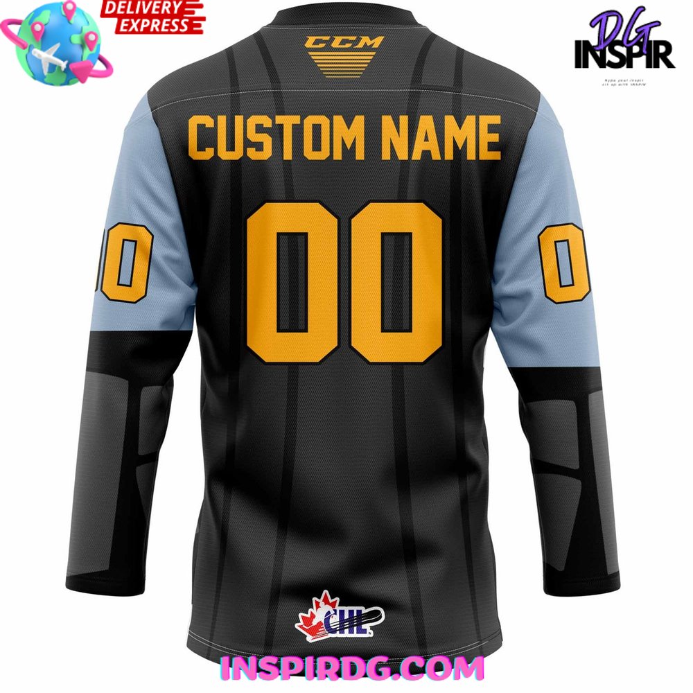 Charlottetown Islanders Game Worn Batman Special Jersey - Image 3