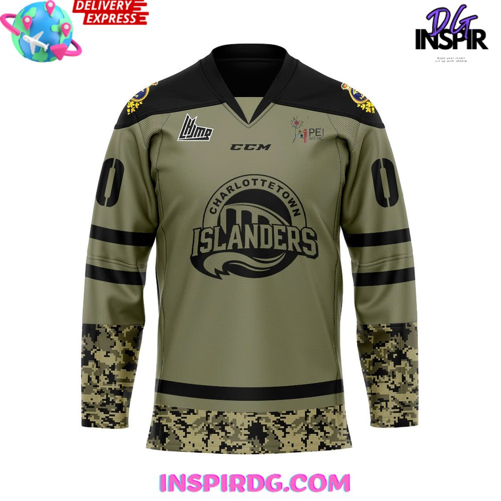 Charlottetown Islanders Military Appreciation Special Hockey Jersey - Image 2