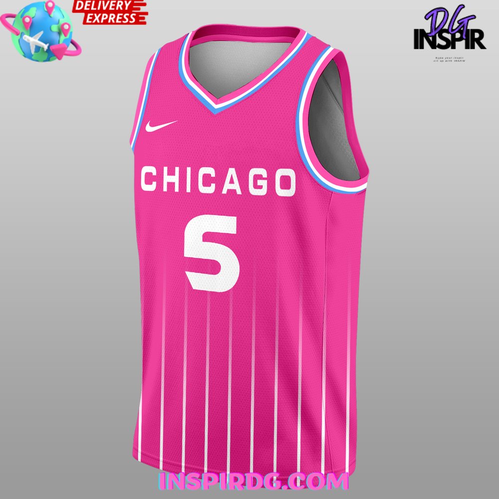 Chi Barbie Pink 2024 Basketball Jersey - Image 2