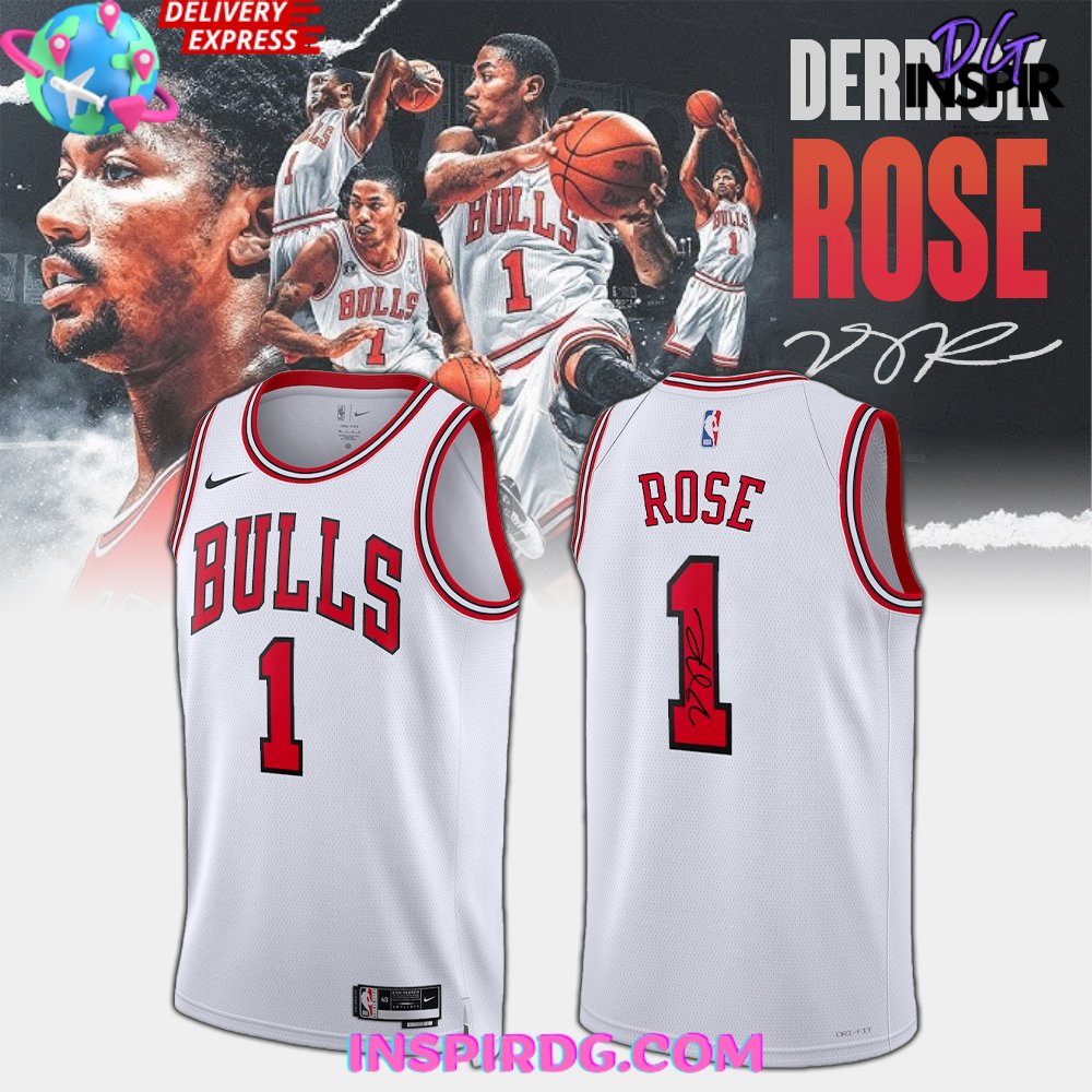 Chicago Bulls Derrick Rose 2024 Basketball Jersey