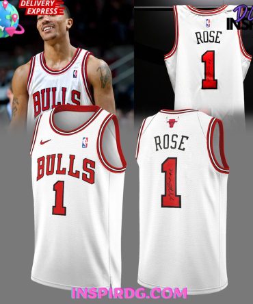 Chicago Bulls Derrick Rose Signature Basketball Jersey